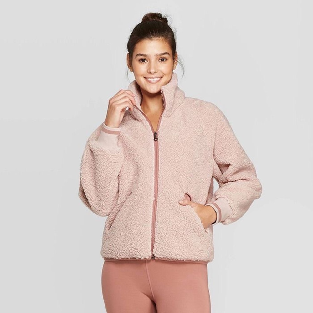 Joylab pink sherpa jacket